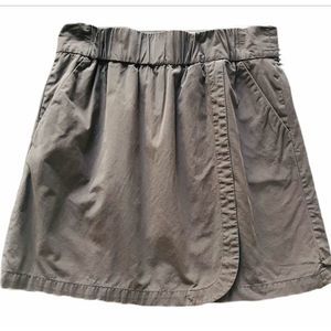 Lands' End Wrap Mini Skirt Tan Wrap Size 6